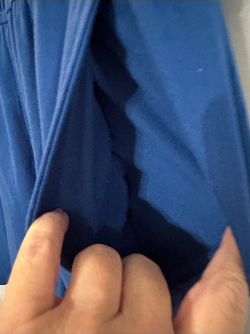 Royal Blue Short Sleeve Dolman Romper - Picture 4 of 9